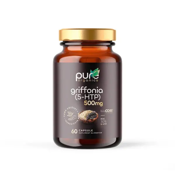 Griffonia (5-HTP) – Echilibru emotional - 60cps PureOrganics