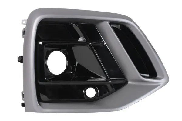 Grila bara Fata Dreapta RS, cu orificii senzori parcare, plastic, negru lucios titan potrivit AUDI Q5 06.16- 01.17-10.20