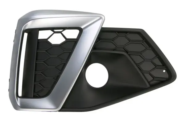 Grila bara Fata Dreapta S-LINE, plastic, gri negru potrivit AUDI A4 ALLROAD B9, A4 B9 05.15- 05.19-