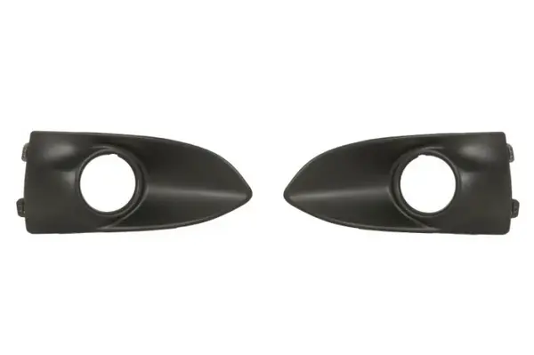 Grila bara fata Dreapta Stanga (set, cu orificii pentru lampa ceata, plastic, negru) potrivit PEUGEOT 301 11.12- 11.16-