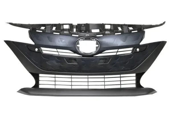 Grila bara Fata Mijloc, cu orificii senzori parcare, gri inchis potrivit TOYOTA PRIUS PHV 01.16-12.22 03.07-06.10