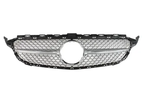 Grila radiator crom argintiu potrivit MERCEDES C-KLASA W205 12.18-02.21