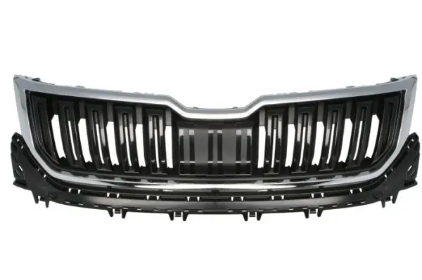 Grila radiator cu ornamente negru crom potrivit SKODA KODIAQ dupa 2017