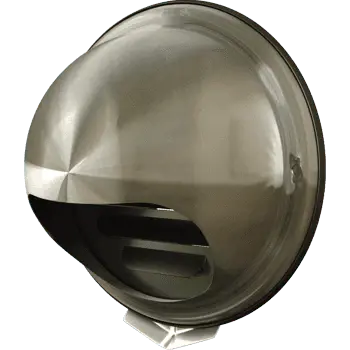 - Grila ventilatie Ø100 cu protectie ploaie si plasa antiinsecte, metal