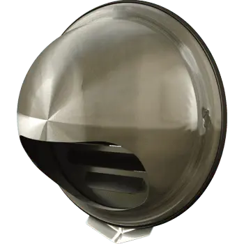 - Grila ventilatie Ø125 cu protectie ploaie si plasa antiinsecte, metal, GRI