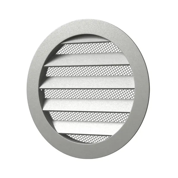 - Grila ventilatie rotunda Ø125mm, exterior Ø150mm, Aluminiu