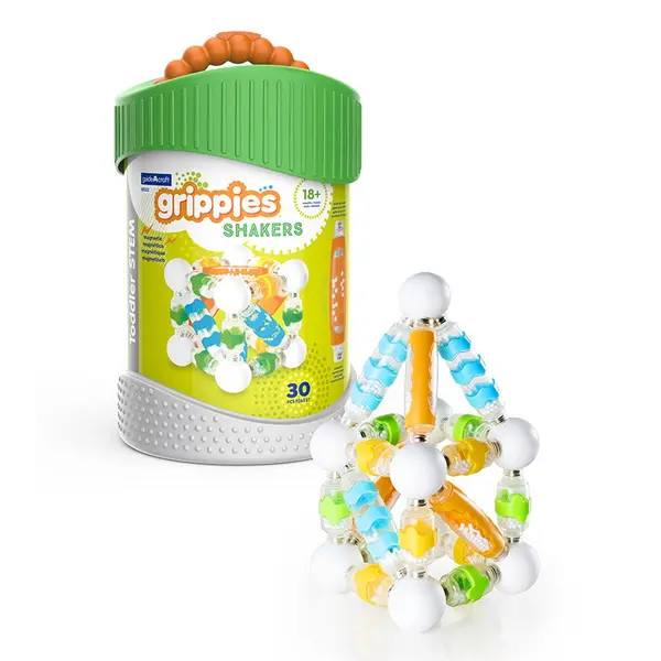 Grippies Shakers, set magnetic senzorial, 30 piese multicolor