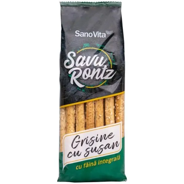 Grisine cu Susan din Faina Integrala de Grau, Sanovita, 50 g