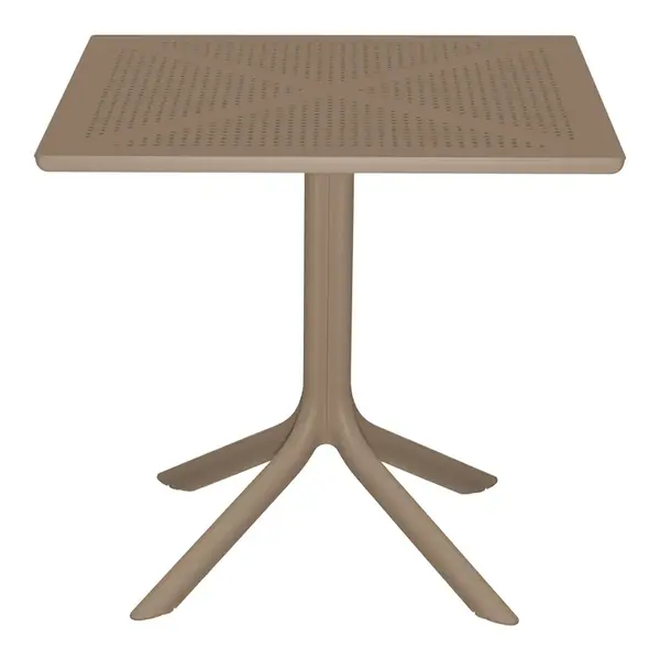 Groovy pakoworld perforat pp masa cappuccino 80x80x74cm Groovy pakoworld perforat pp masa cappuccino 80x80x74cm