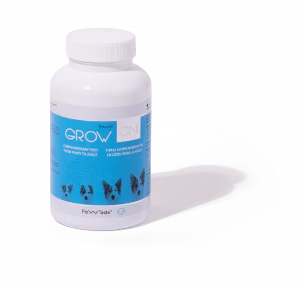 Grow On, supliment pentru caini, 100 comprimate, Petswell