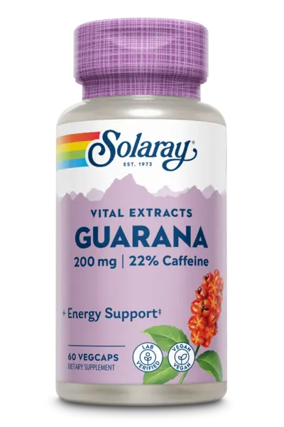 Guarana Solaray, 60 capsule vegetale, Secom