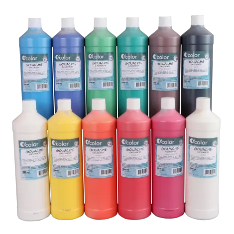 Guasa lavabila pentru pictura 1000 ml Rosu