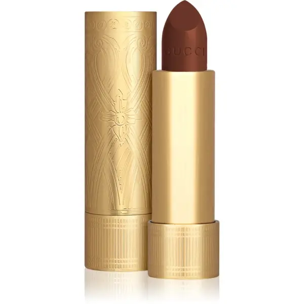 Gucci Gucci Beauty Rouge à Lèvres Satin Lipstick ruj satinat culoare 123 Auroral Amber 3.5 g