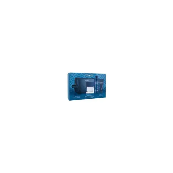 Guess Seductive Blue Set cadou pentru bărbați Volum EDT 100 ml + deodorant spray 226 ml + gel de duș 100 ml + trusă de toaletă