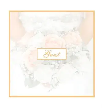 Guest Book for Weddings: Hard Cover Guestbook With 110 Pages 8.5 x 8.5 Sign In Memory Book Keepsake For Wedding Guest, Bridal Shower, Anniversa/***