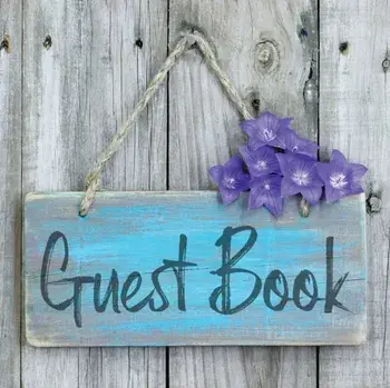 Guest Book: Sign In Visitor Log Book For Vacation Home, Rental House, Airbnb, Bed And Breakfast Memory Book, Lake Home Rental Logb/Teresa Rother