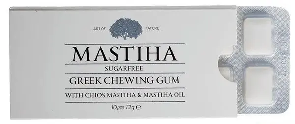 Gumă de mestecat cu Mastic și ulei de Mastic, 10 bucăți, Mastiha