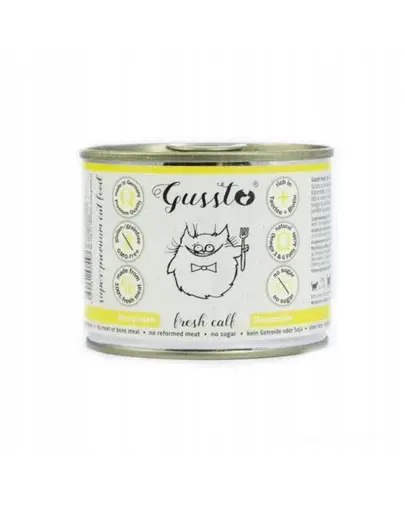 GUSSTO Cat Fresh Calf hrana cu vitel pentru pisici 6x200 g