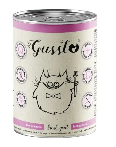GUSSTO Cat Fresh Goat hrană monoproteică pisici 400g capră