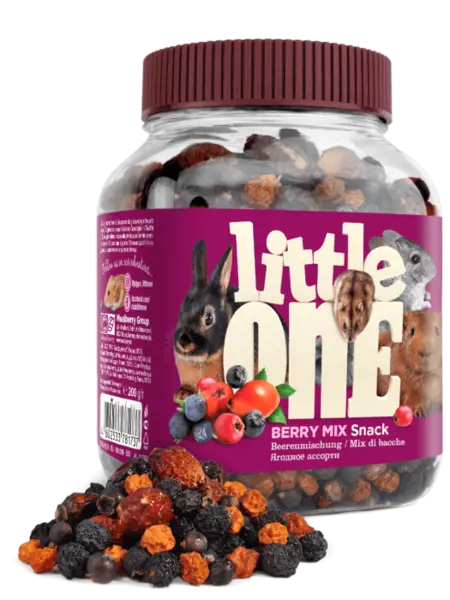 Gustare amestec de fructe de padure Little One, 200g