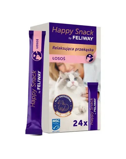 Gustare relaxantă pentru pisici FELIWAY Happy Snack cu somon 24x15 g
