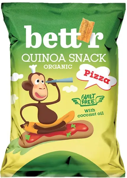 Gustări de quinoa cu pizza, 50 g, Bett'r