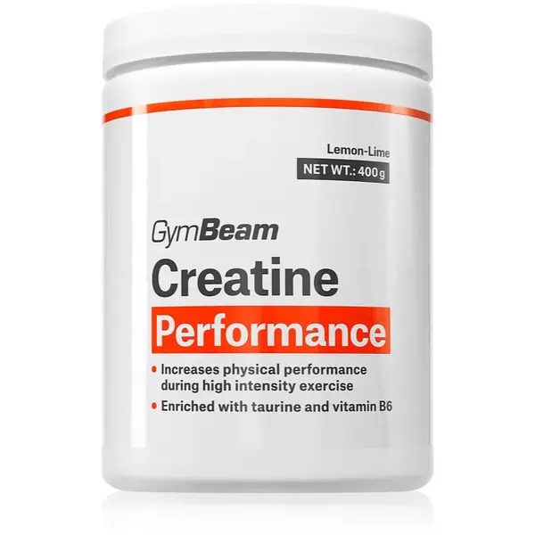 GymBeam Creatine Performance pulbere pentru susținerea performanțelor sportive aroma Lemon Lime 400 g