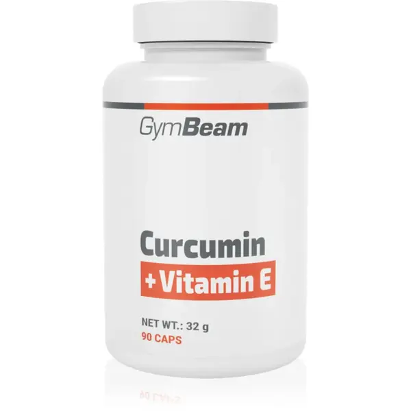 GymBeam Curcumin + Vitamin E capsule pentru susținerea protecției celulelor în fața stresului oxidativ 32 g