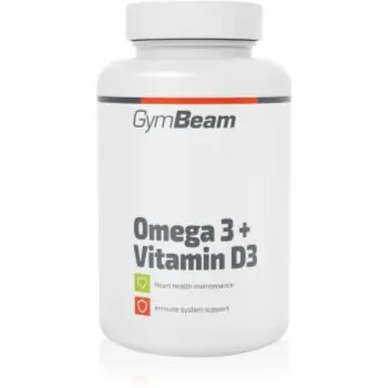 GymBeam Omega 3 + Vitamin D3 tablete cu acizi grași esențiali
