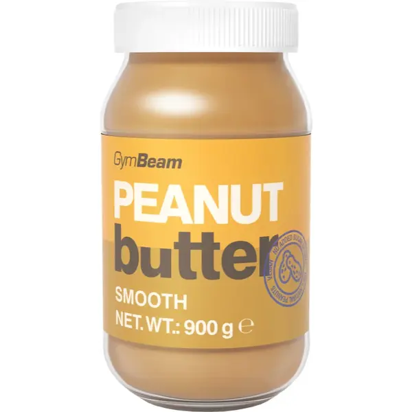 GymBeam Peanut Butter Smooth cremă de nuci 100 % 900 g