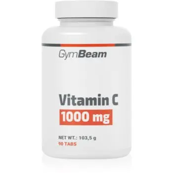 GymBeam Vitamin C 1000 mg tablete pentru susținerea sistemului imunitar și frumusețea tenului și a unghiilor