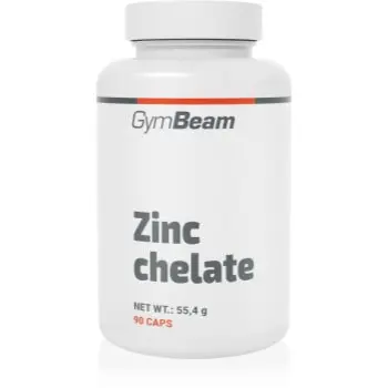 GymBeam Zinc Chelate Bisglycinate capsule pentru susținerea sistemului imunitar și frumusețea tenului și a unghiilor