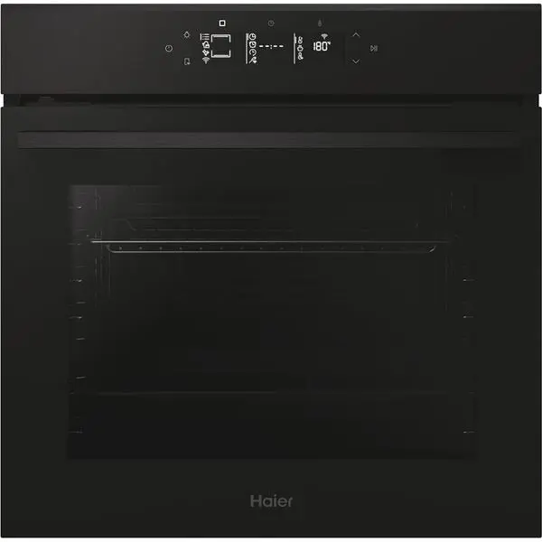 HAIER Cuptor Incorporabil HAIER H6 ID46G3YTB, Electric, Autocuratare Pirolitica si Hidrolitica, 78 l, Clasa A++, Wi-Fi, Negru