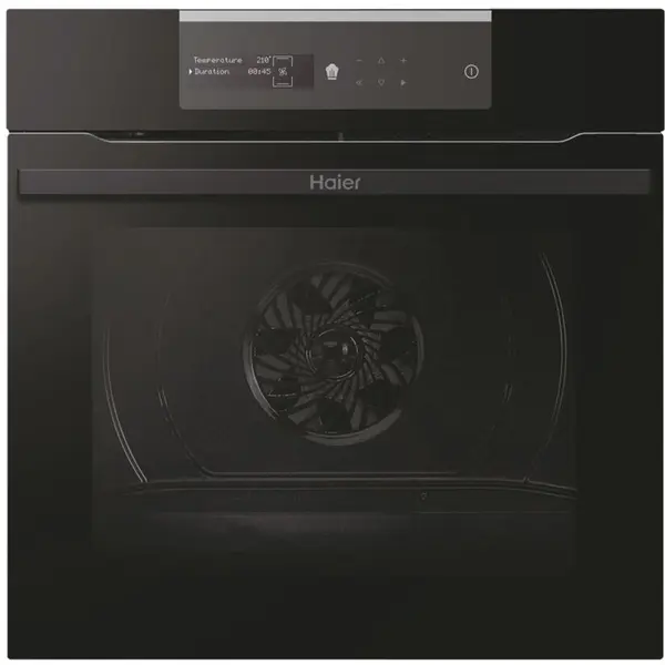 HAIER Cuptor incorporabil Haier HWO60SM2B9BH, Electric, 70 l, Autocuratare pirolitica & hidrolitica, Wi-Fi, Clasa A+, Softclose, Negru