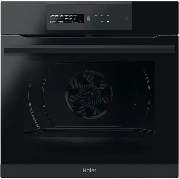 HAIER Cuptor incorporabil Haier HWO60SM6B9BH, Electric, 70 l, Autocuratare pirolitica & hidrolitica, WiFi , Clasa A+, Softclose, Negru