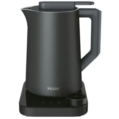 HAIER Fierbator Haier HKE7W 011, Capacitate maxima 1,3l, Interval de temperatura 37-100, 2200 (W), Gri inchis