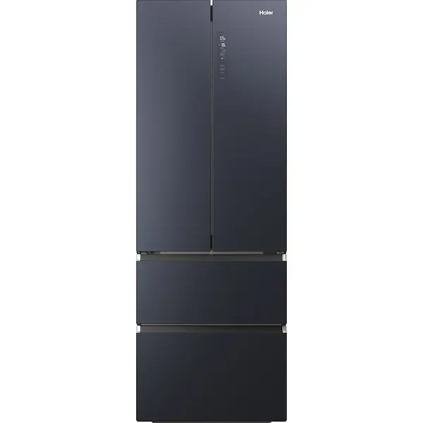 HAIER Frigider Side by side Haier HFW7720ENMB, 477 l, Total NoFrost, Motor Inverter, Conectivitate WiFi + Bluetooth, Display, Multiflow column, Super Cooling, Super Freezing, Clasa E, H 201 cm, Negru