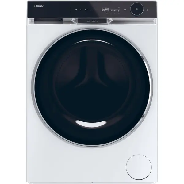 HAIER Masina de spalat rufe cu uscator Haier HWD100-B14397US, Spalare 10 kg, Uscare 6 kg, 1400 rpm, Motor Direct Motion, Clasa A, Ultra Fresh, WiFi, ABT, display LCD, Smart Dual Spray, Alb