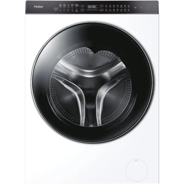 HAIER Masina de spalat rufe cu uscator Slim Haier, 10 kg spalare, 6 kg uscare, Clasa A, 1400 RPM, Motor Direct Motion, Wi-Fi, iRefresh, ABT, Steam, iTime, Pillow Drum, Dual Spray, Smart Dosing, Alb