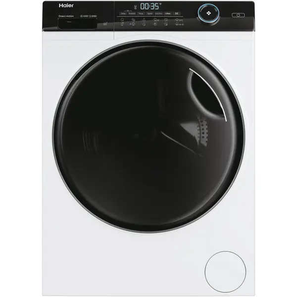 HAIER Masina de spalat rufe Haier HW90-B14959EU1-S, 9 kg, 1400 rpm, Clasa A, Motor Direct Motion, Wi-Fi, Refresh, ABT, Steam, iTime, Pillow Drum, Dual Spray, Alb