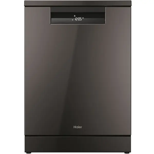 HAIER Masina de spalat vase Haier XF 4A4M4PA, 14 seturi, 10 programe, Clasa A, Motor Inverter, WiFi, 10 programe, H-Spray Arm, Flex Zone, Part Light, Powerwash, Automatic Open Door, 60 cm, Antracit