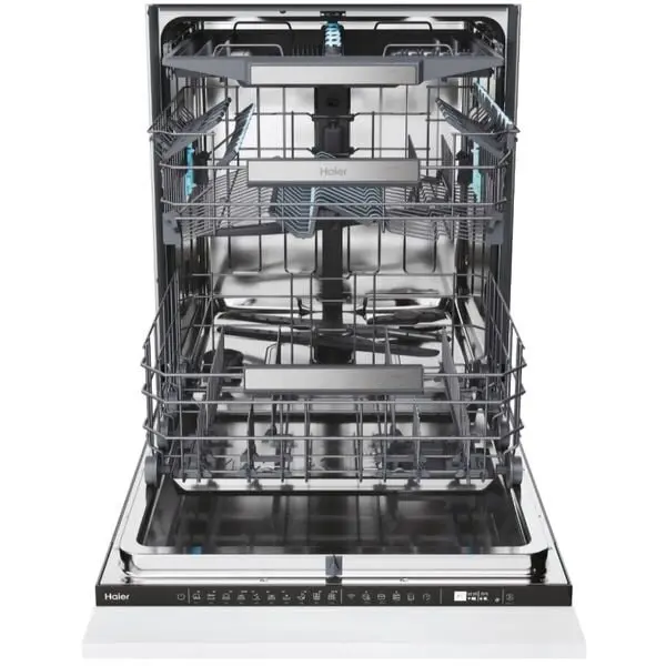 HAIER Masina de spalat vase incorporabila Haier XS 4A4M4PB, 14 seturi, 10 programe, 60 cm, Clasa A, panou comanda negru