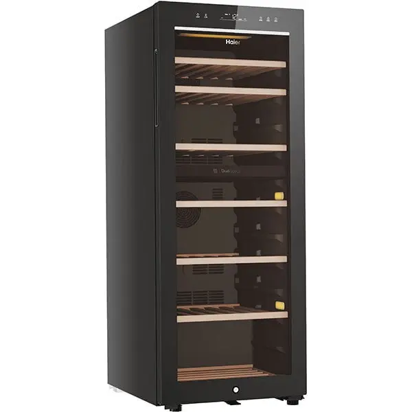 HAIER Racitor de vinuri HAIER HWS77GDAU1, 77 sticle, H 127 cm, Clasa G, Wi-Fi, negru