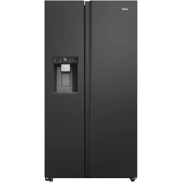 HAIER Side by side Haier, 601 l, Total No Frost, Multi Air Flow, Clasa E, WiFi, SuperCooling, SuperFreezing, Holidays, Dispenser de apa si gheata, H 178 cm, Negru