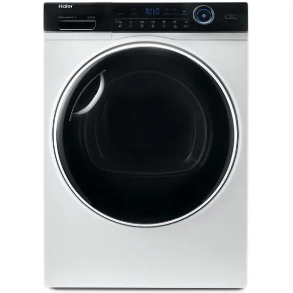 HAIER Uscator de rufe Haier HD90-A2979N-S, Pompa de caldura, 9 kg, Clasa A++, i-Refresh, 14 programe, Dry Sensor, Alb