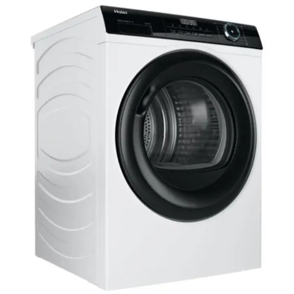 HAIER Uscator de rufe Haier I-Pro Series 3 HD90A2939S, Pompa de caldura, 9 kg, A++, Alb-Negru