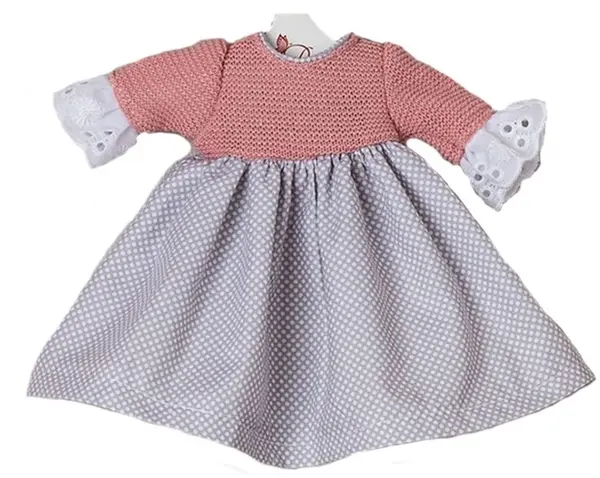 Haine pentru păpuși Asi Dolls - Silia, rochie cu dantelă, 30 cm