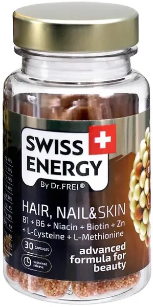 Hair, Nail & Skin, 30 capsule, Swiss Energy