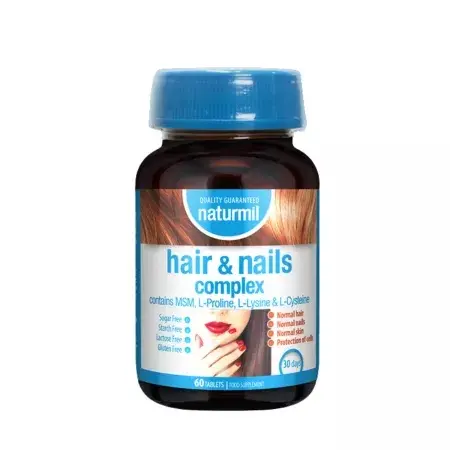 Hair & Nails Complex, 60 tablete, Naturmil