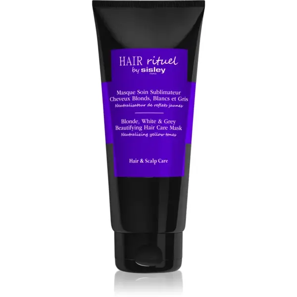 Hair Rituel by Sisley Blonde, White & Grey Beautifying Hair Care Mask Masca de par neutralizarea subtonurilor de alamă 200 ml